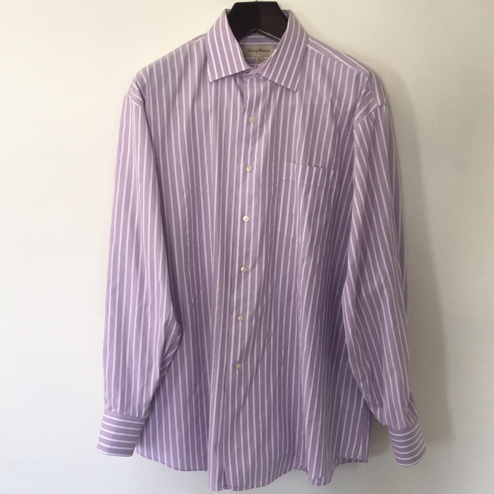 Tommy Bahama Purple Striped Shirt